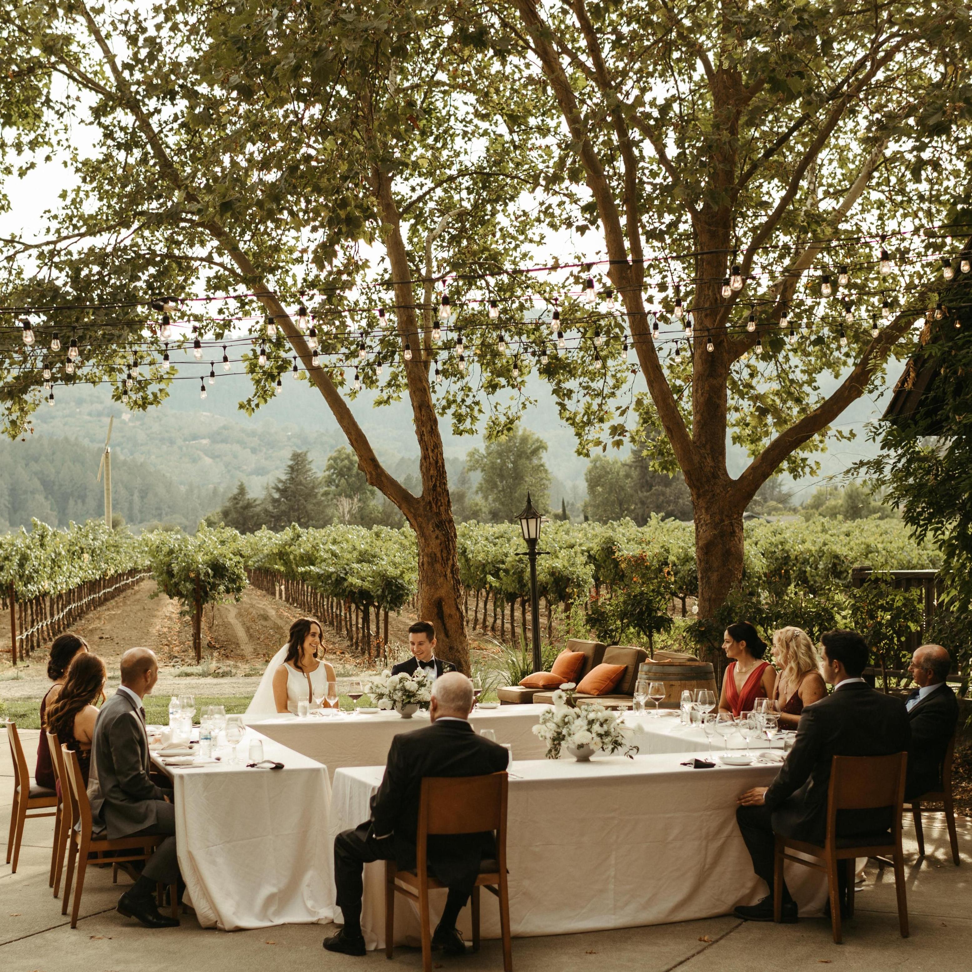 Our beautiful, intimate dinner setting