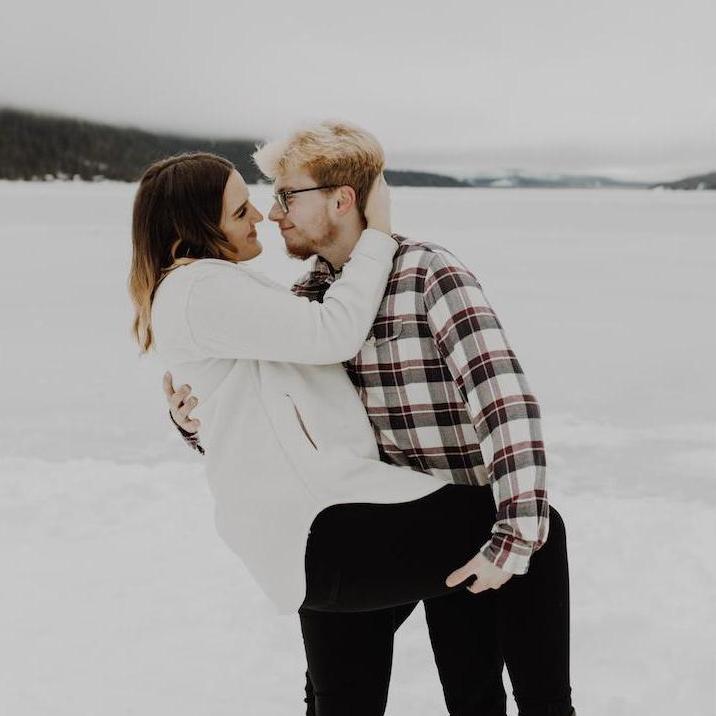 Our engagement photos by Maddy Hedman taken at Lake Wenatchee <3