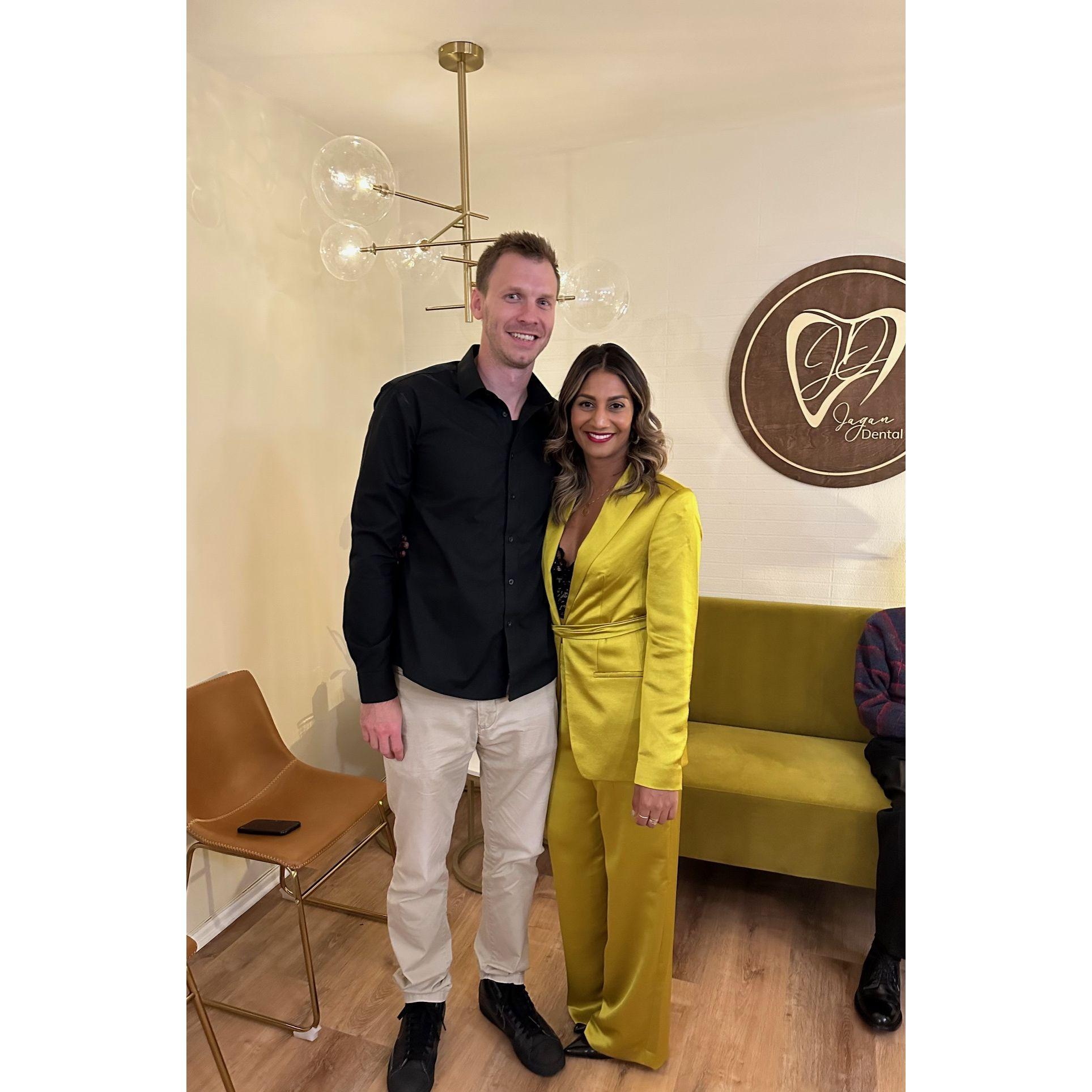 Avasa's office opening with her financial consultant :)