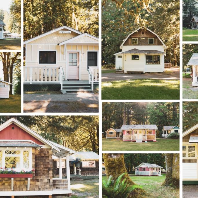 A photo collection of a few of the cabins!
