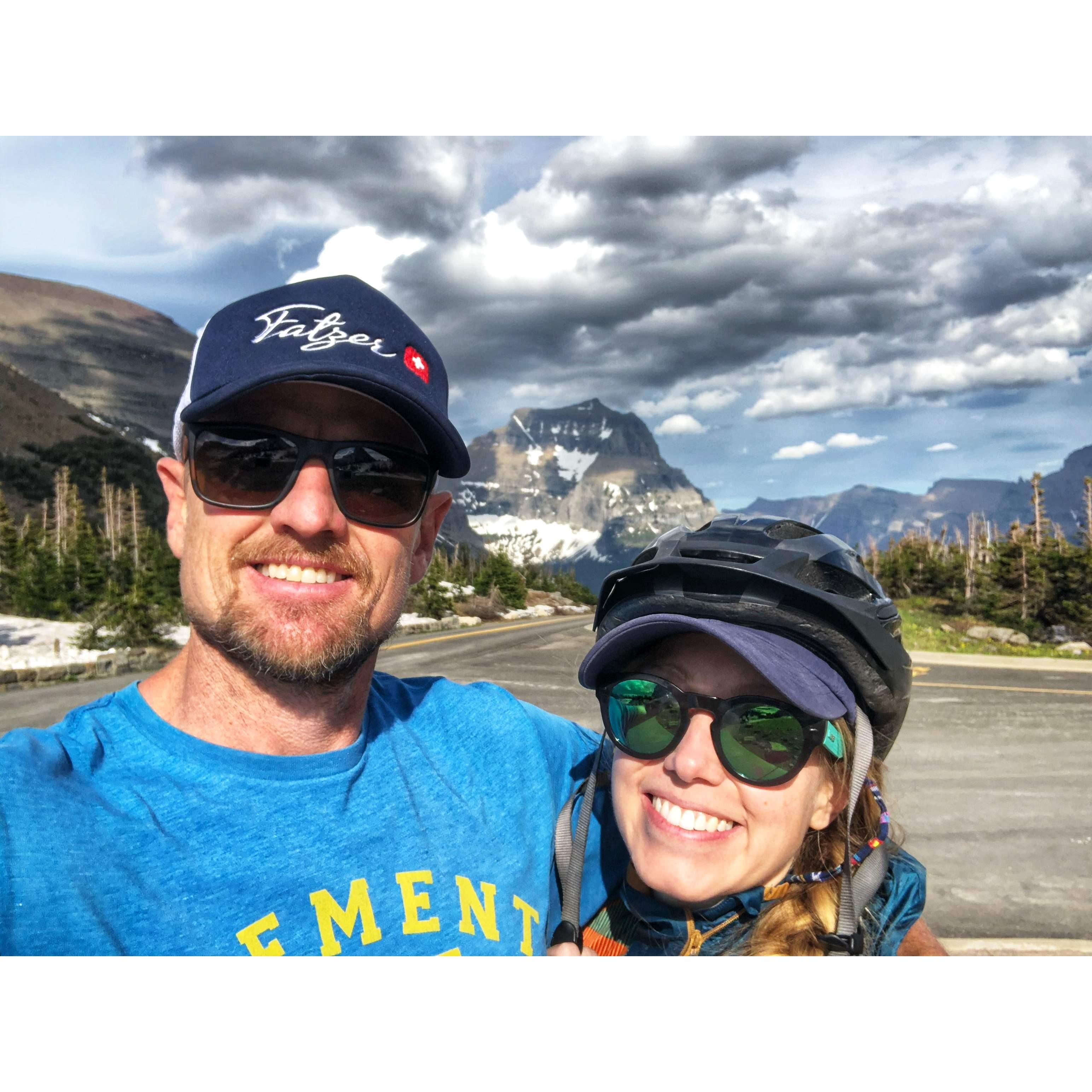 At Logan Pass in Glacier National Park
