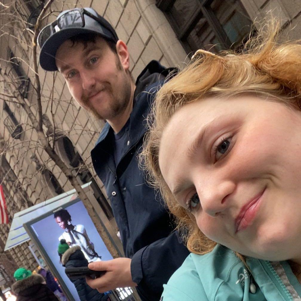 Nick And Pam's one year anniversary to New York City.