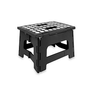 Kikkerland® Easy Folding Step Stool in Black