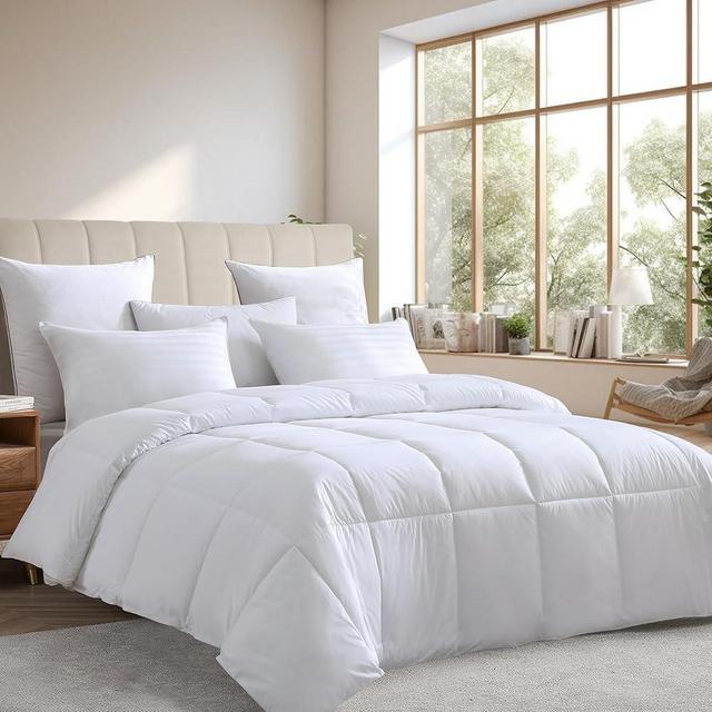 Farm To Home Down Alternative Comforter King Size Organic Cotton Duvet Insert Hotel Collection Hypoallergenic Comforter Machine Washable Comforter 108 x 98 for All Season