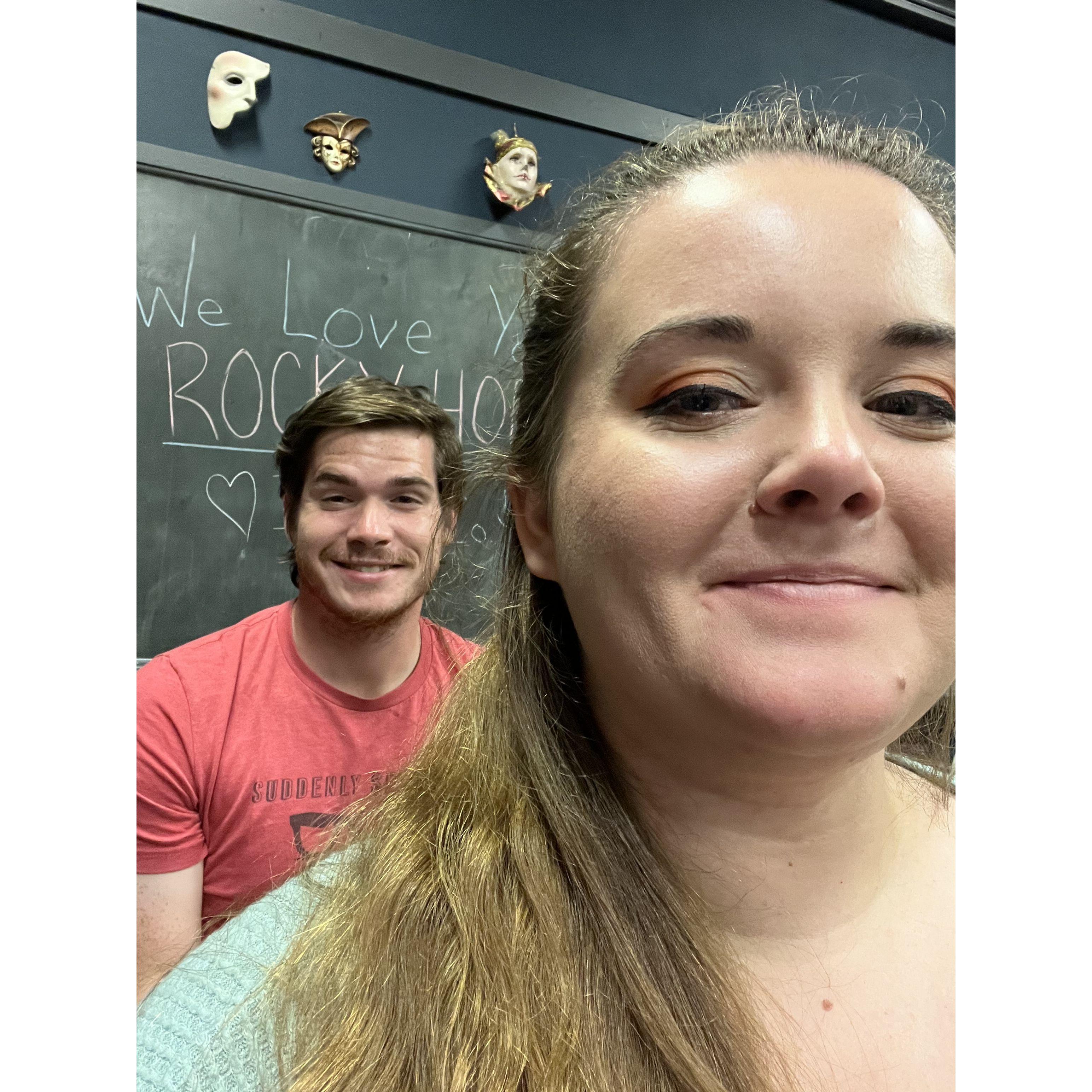 Rocky Horror music rehearsal at Burlington County Footlighters August 2023