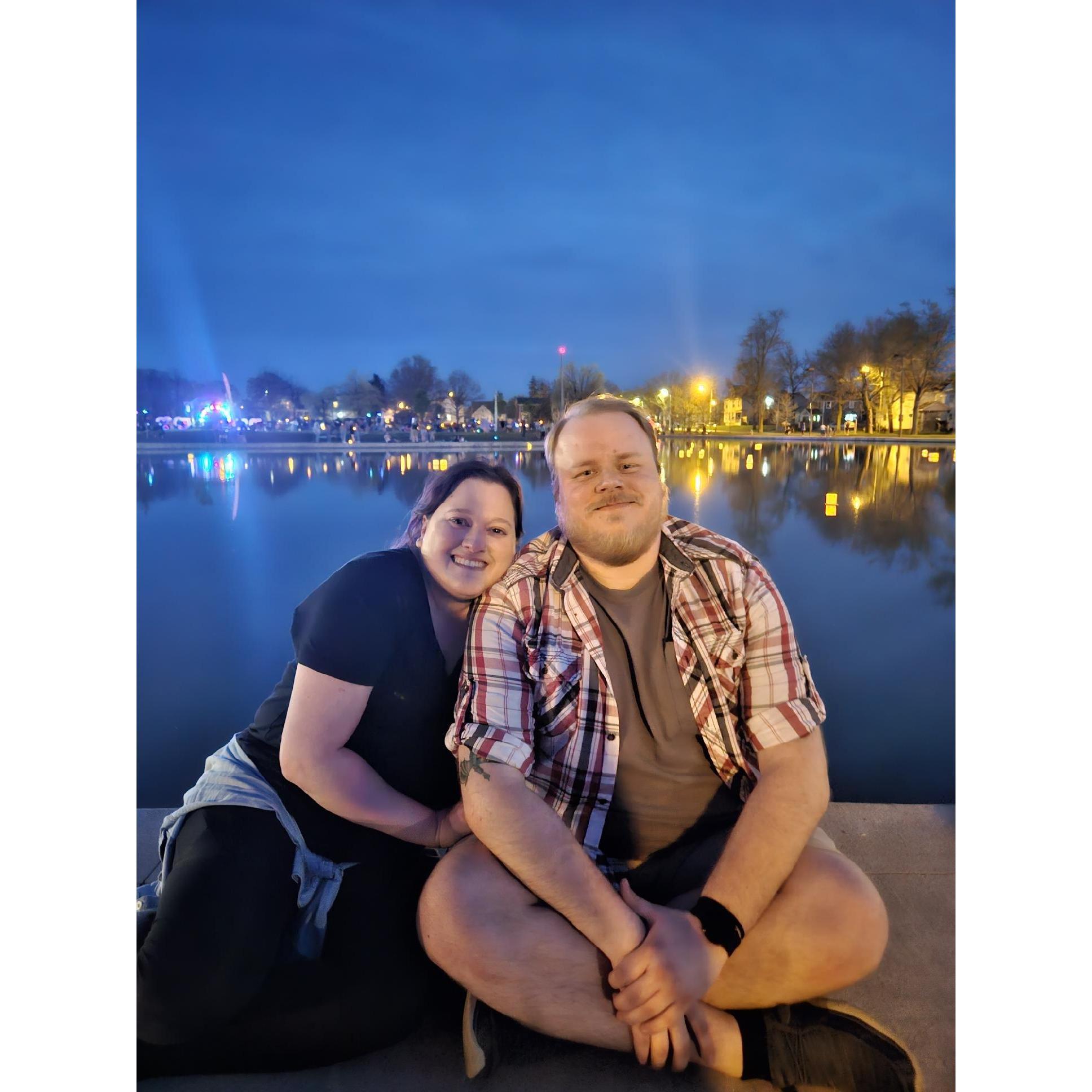 Fort Wayne Water Lantern Festival '22. Letting Beth embrace her Disney dreams.