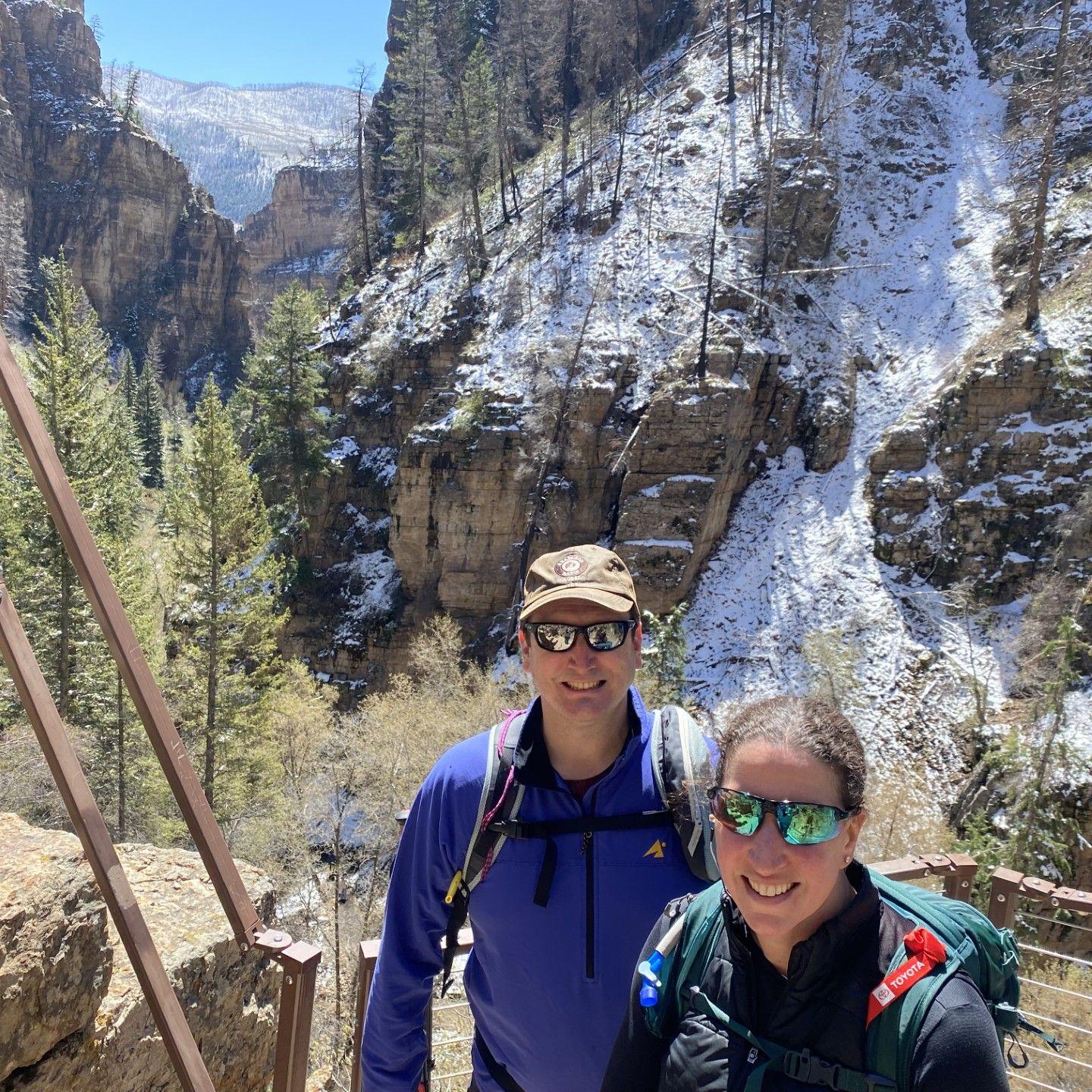 Summit of Hanging Lake Hike in Glenwood Canyon, CO. April 2026.