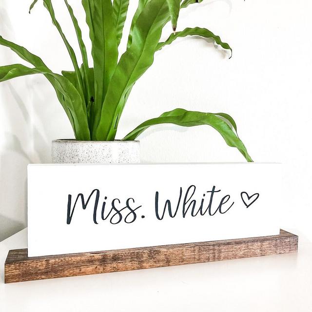 Teacher Name Tag Sign