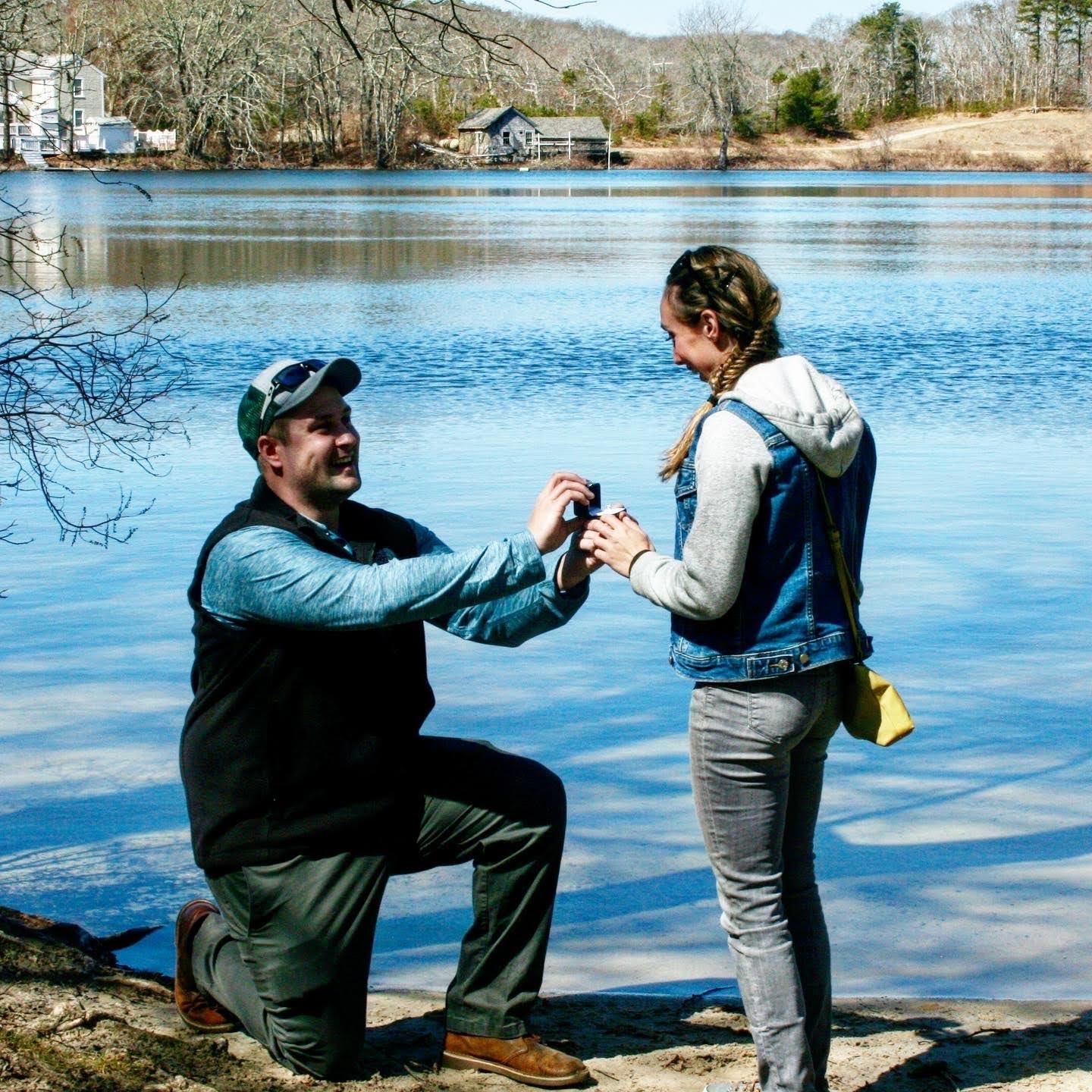 The Day We Were Engaged. At Our Very First Date Spot "Hoxie Pond" March 27, 2021