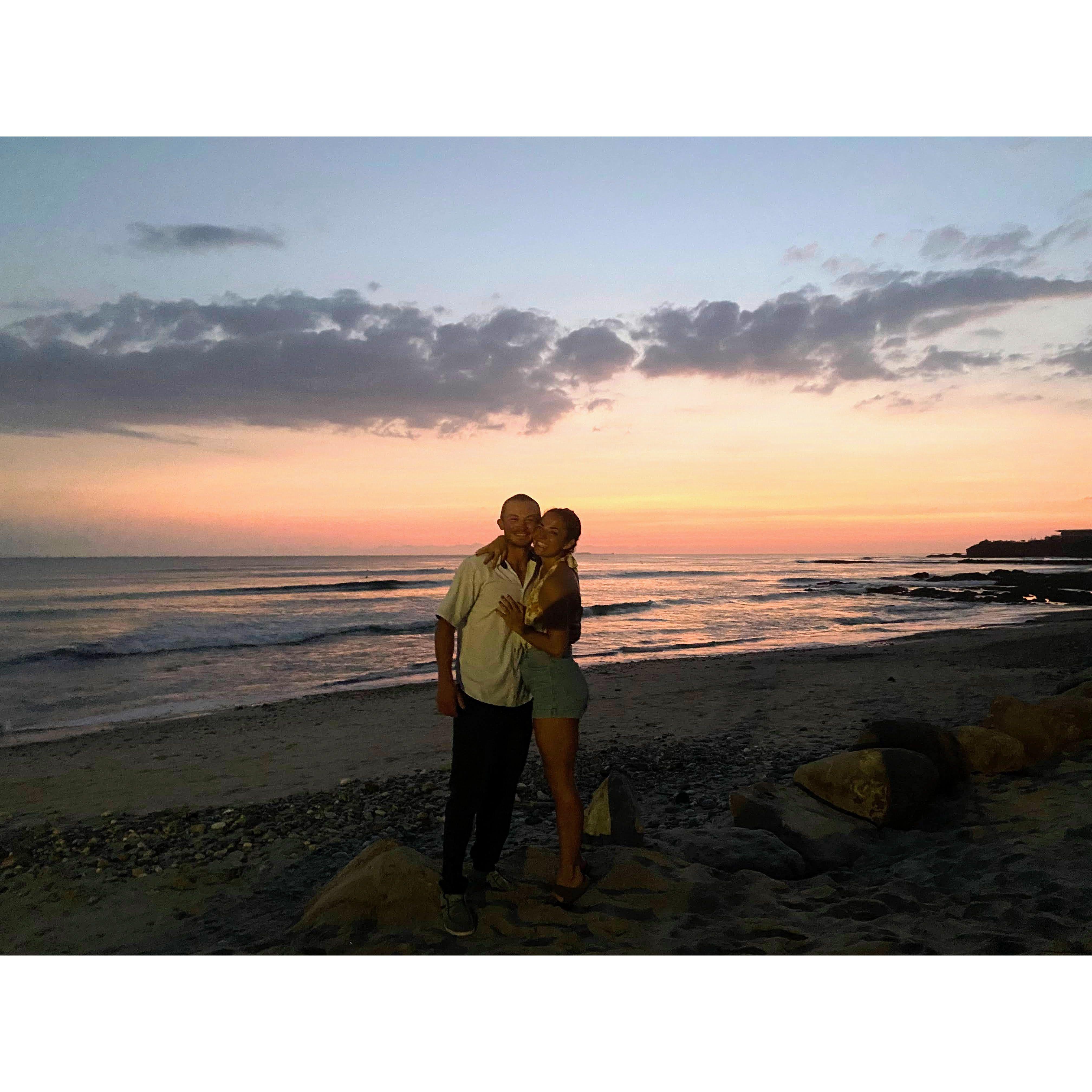 Right after Jackie said yes