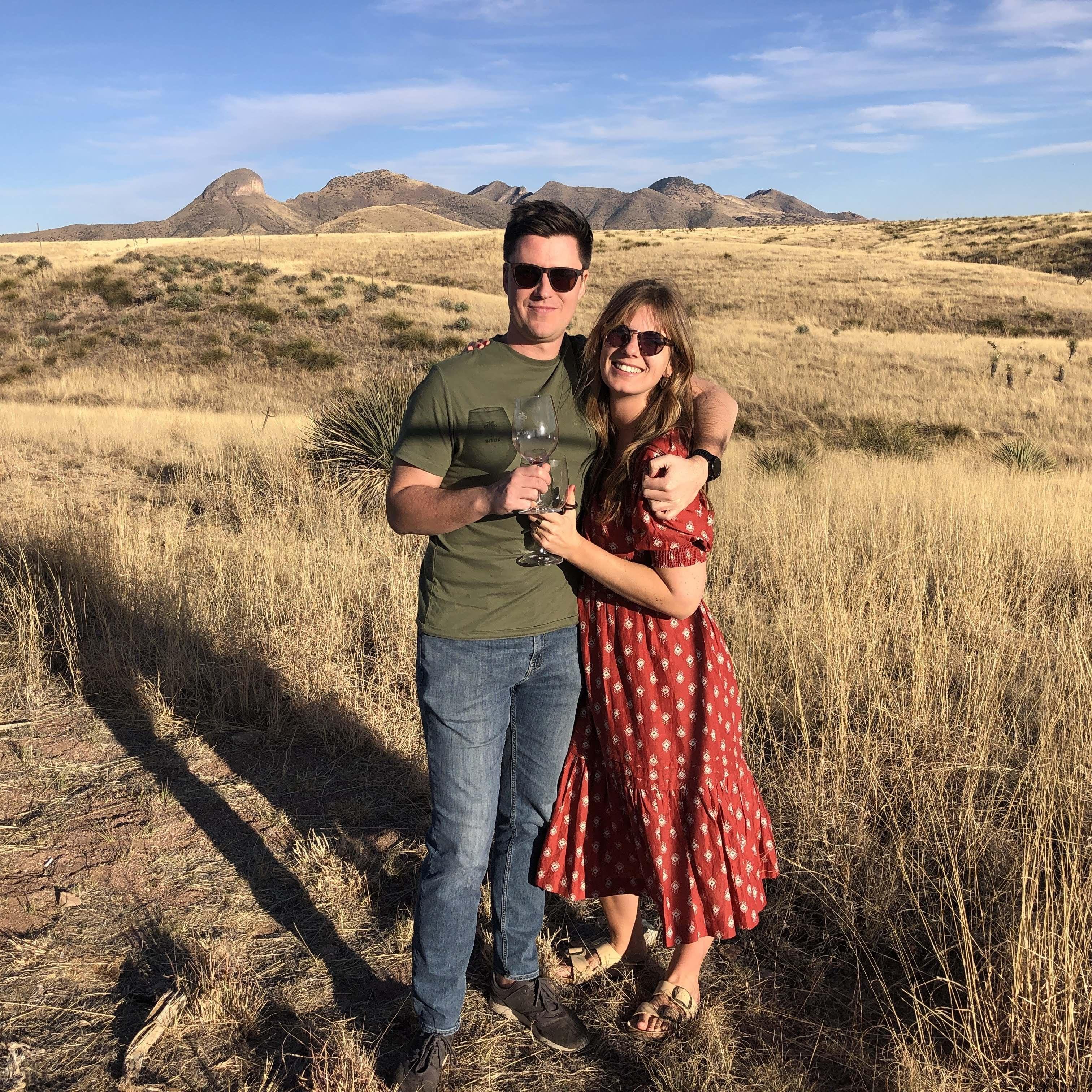 Mark and May in Sonoita, Arizona. 2022.