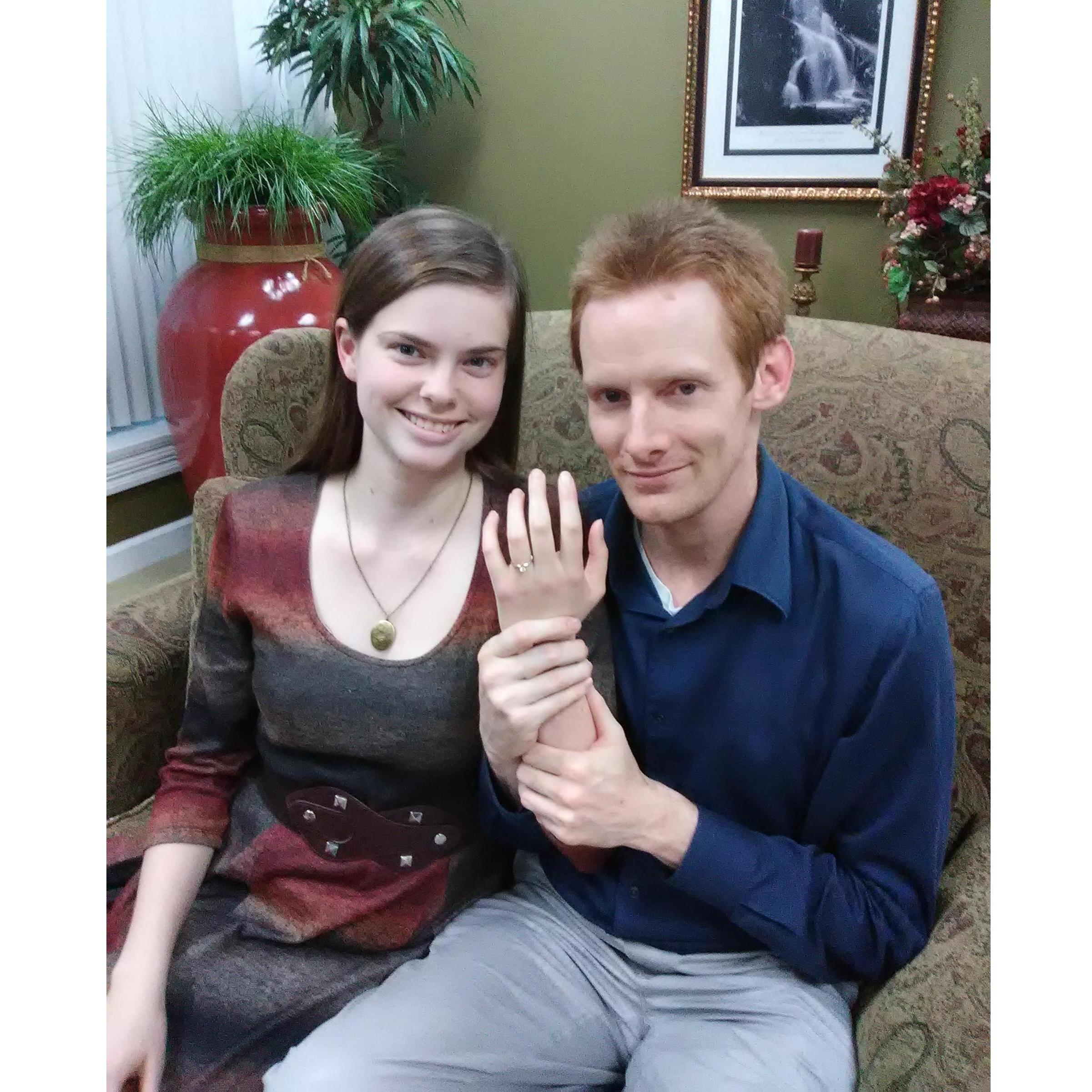 October 23rd. Tedd asked for my hand in marriage! Of course I said yes ;)