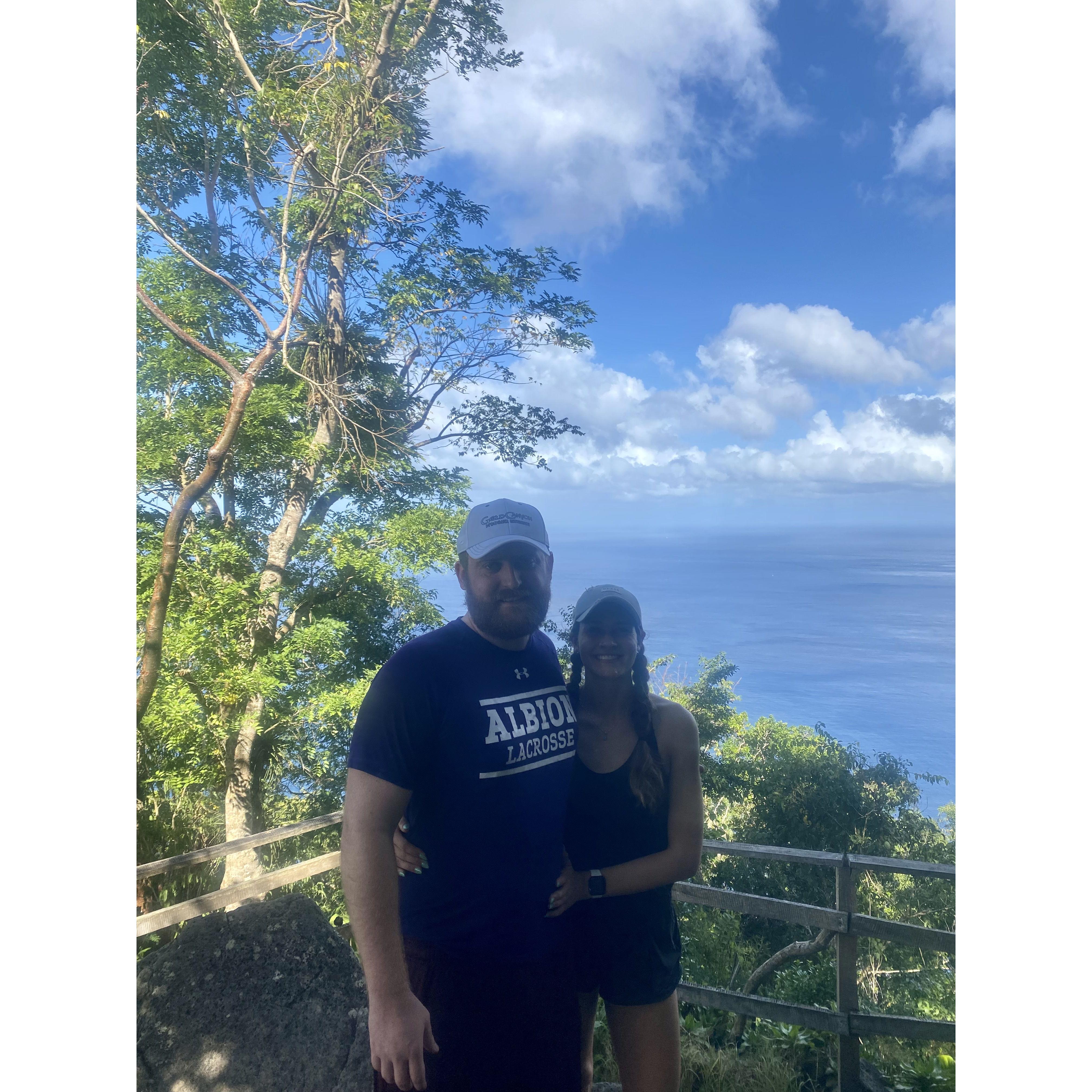 Climbed a mountain in St. Lucia