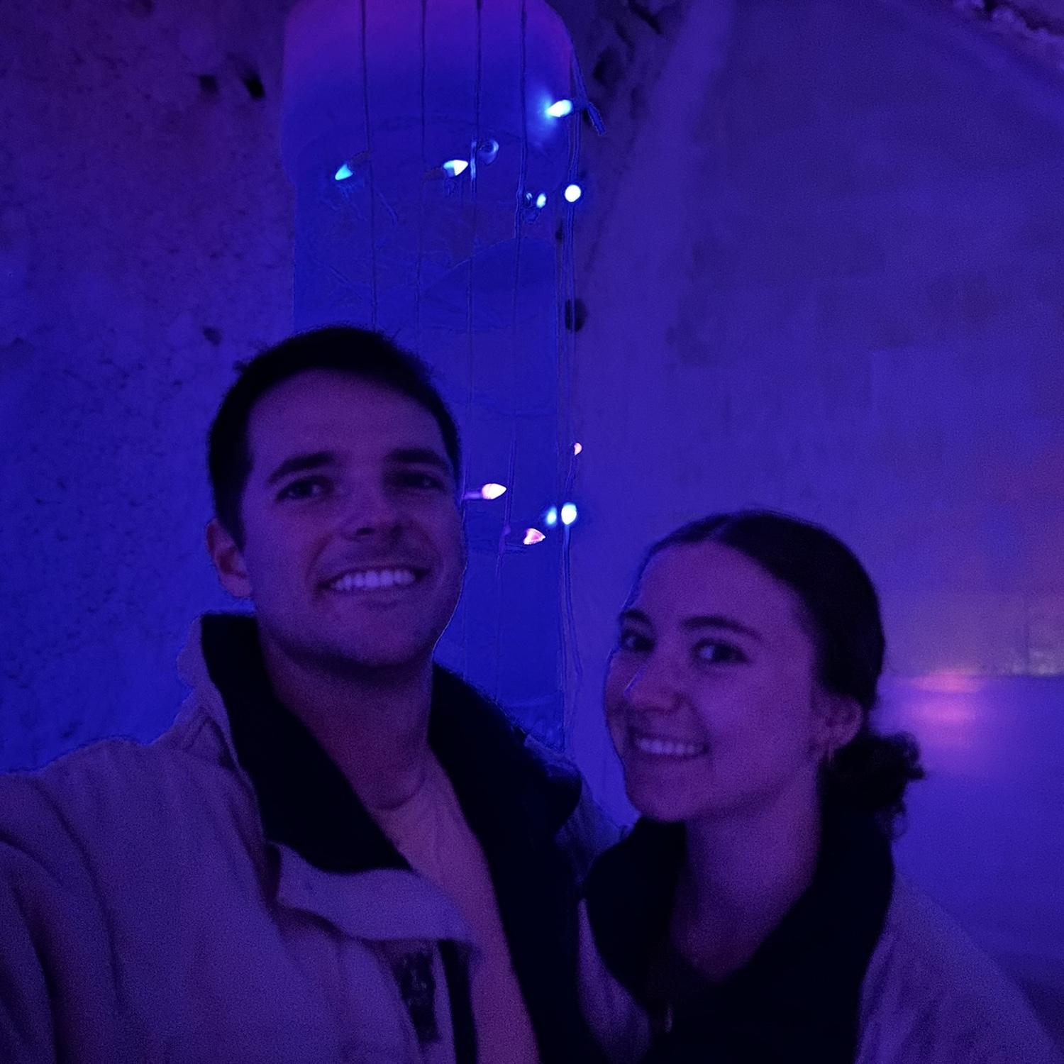 The Ice Museum in Fairbanks Alaska (1 day before Daniel proposed!)