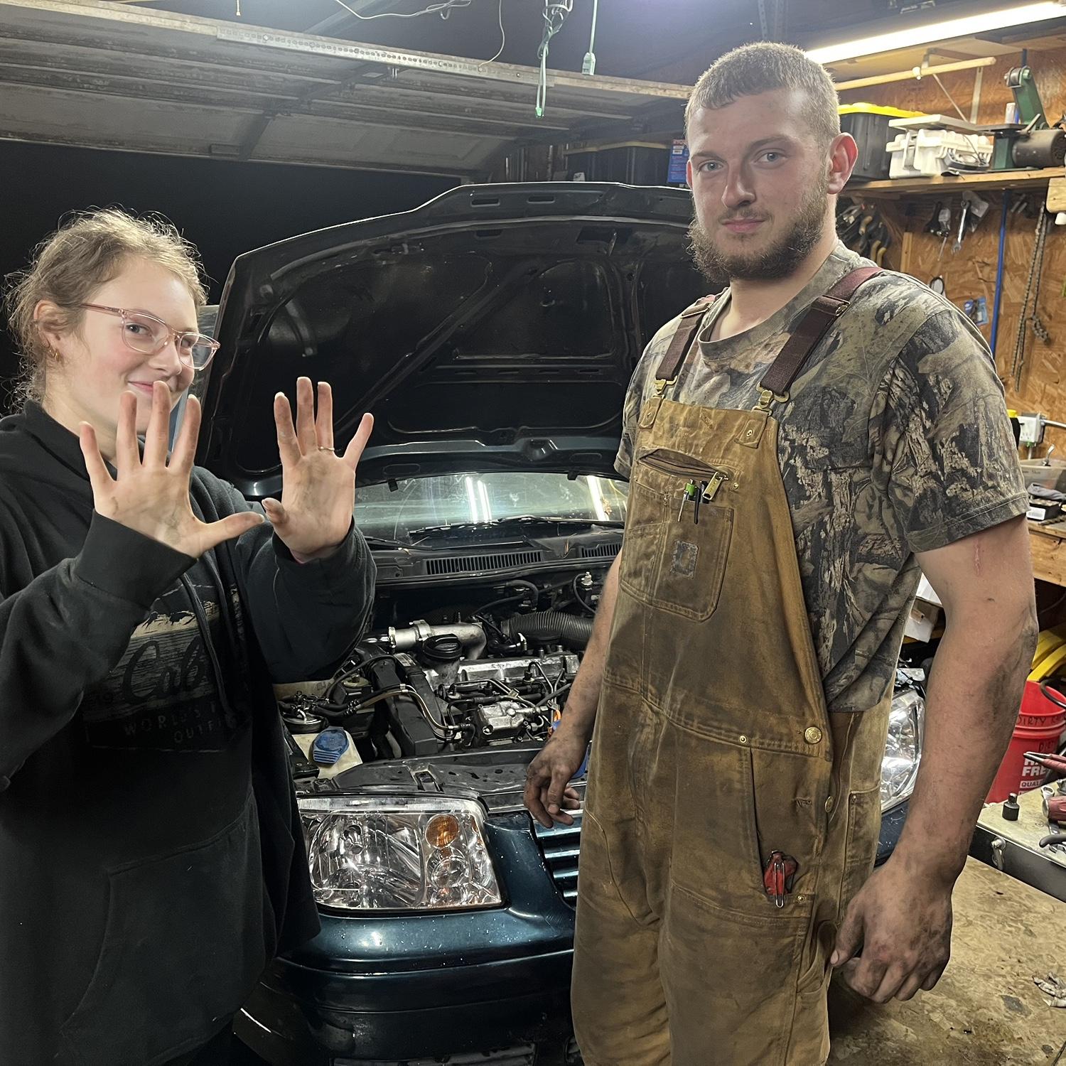 Lil is the professional mechanic.