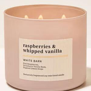 Raspberries and Whipped Vanilla Candle - Bath and Body Works
