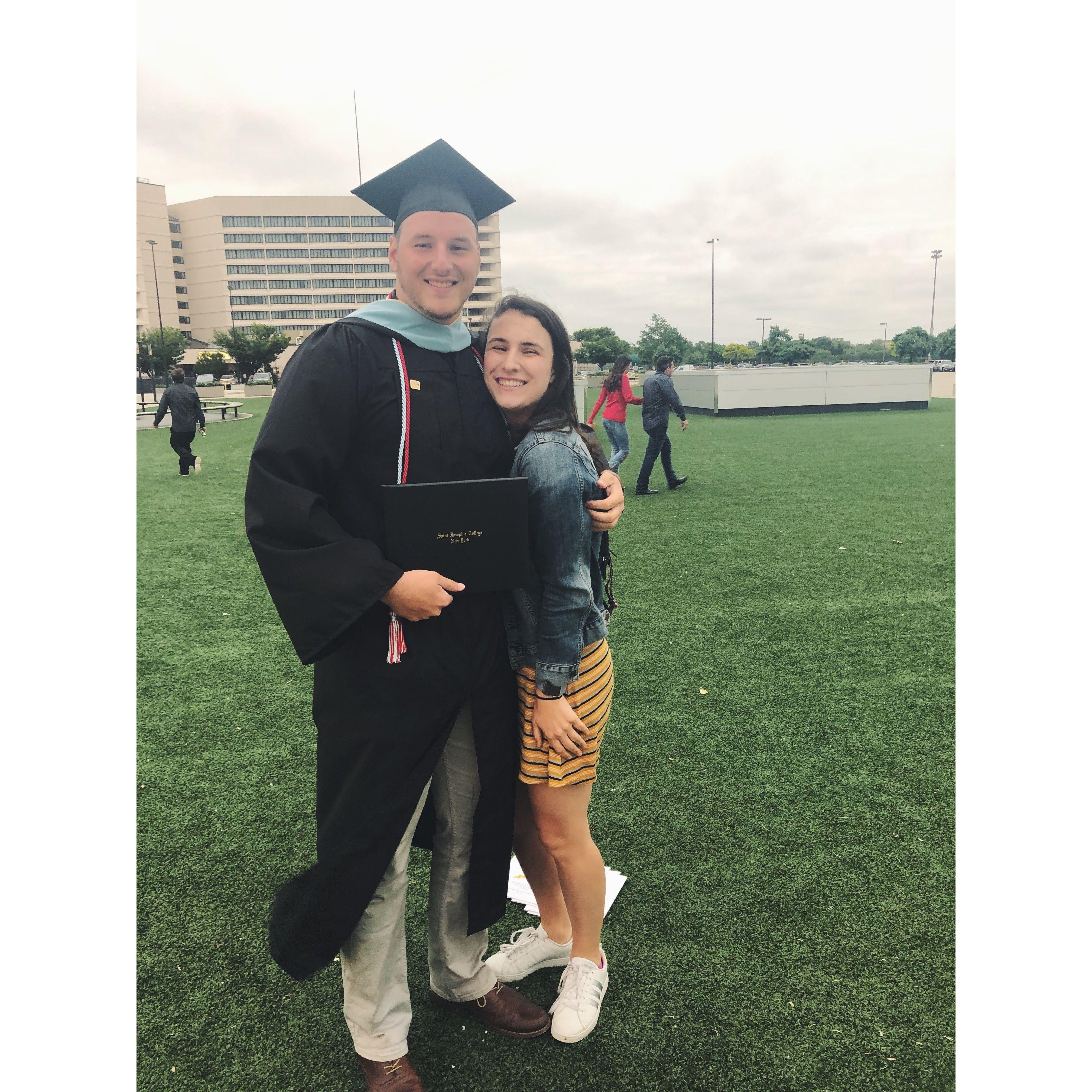 Alex finished grad school