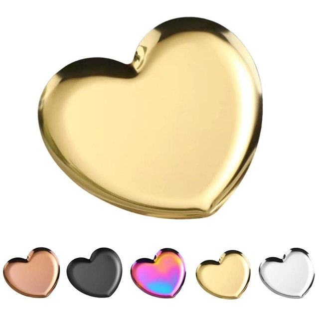 Stainless Steel Spoon Rest for Stove Top, Cute Spoon Rest for Kitchen Counter, Cooking Spoon Holder for Kitchen Counter, Utensil Rest for Spoon Spatula Ladle or Tong, 1 PCS (Heart, Gold)