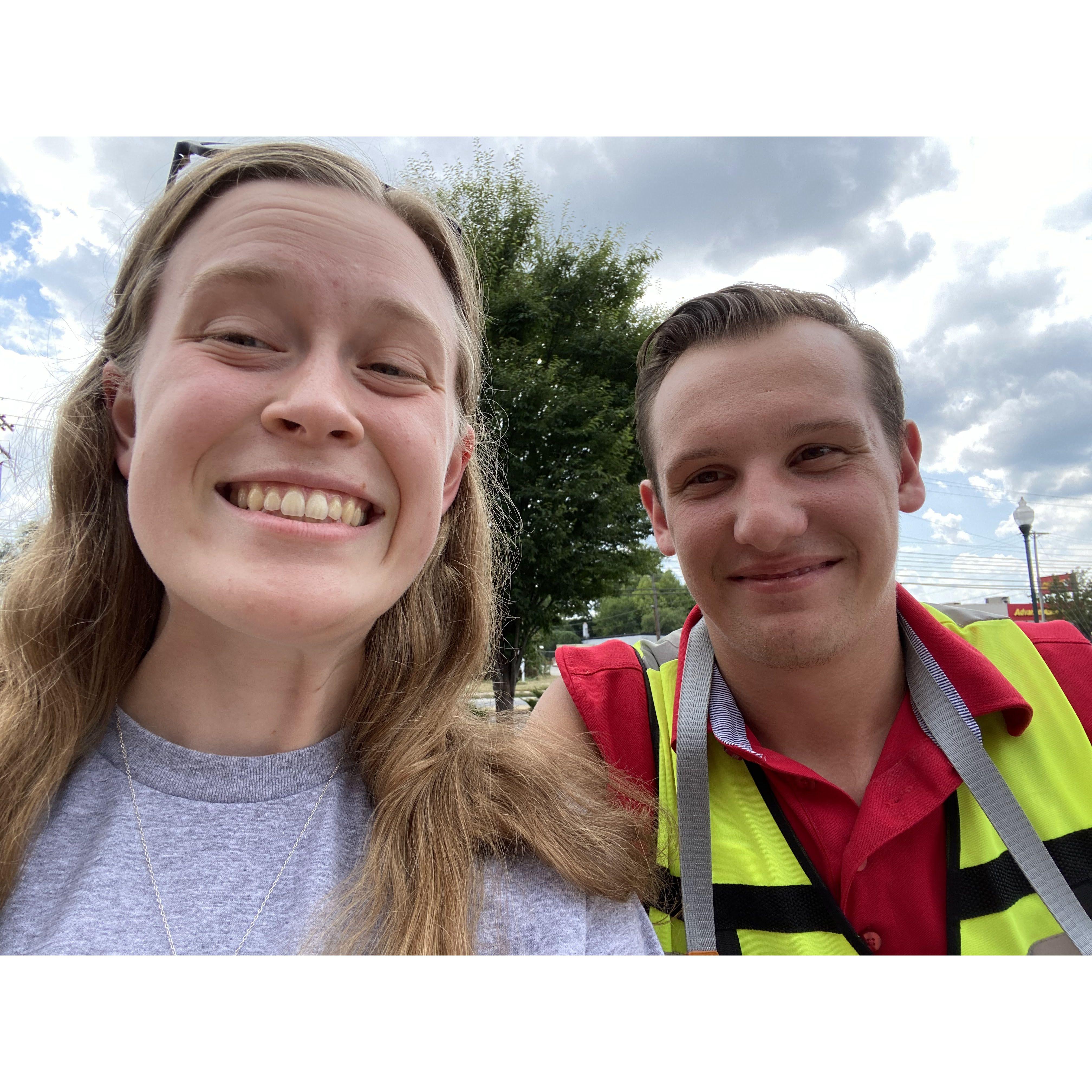 We had the pleasure of working together at Chick-fil-A.