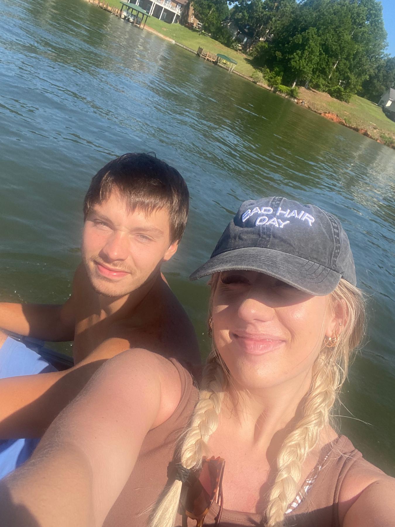 I made him take me to the lake