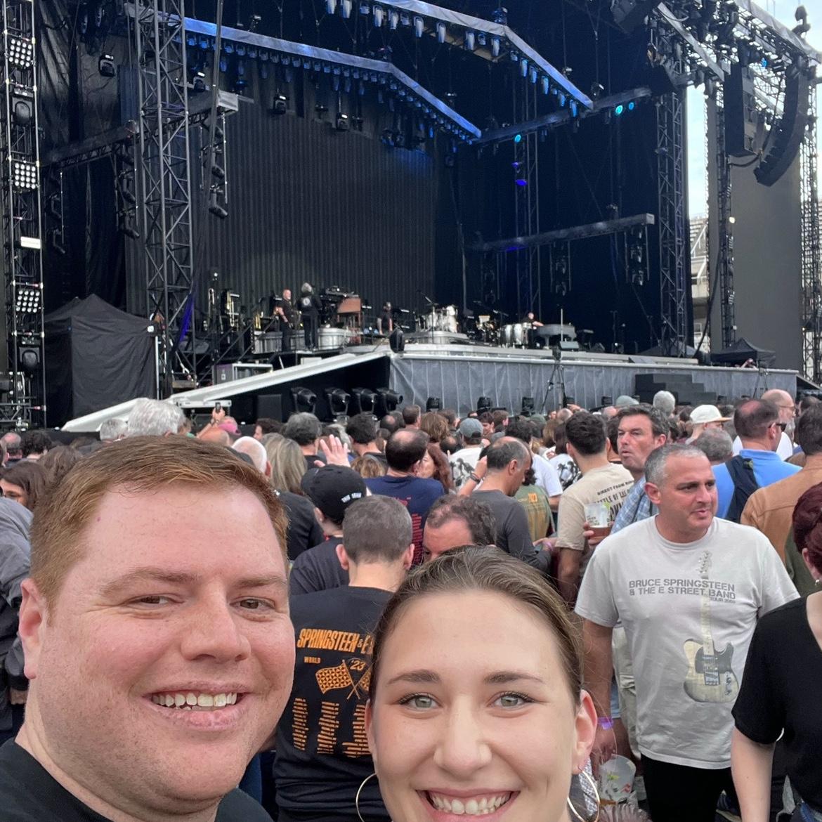Bruce Springsteen in Barcelona! Jessica came through with some great tickets for Adam’s birthday!