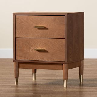 Mandolin Mid-Century 2-Drawer Nightstand