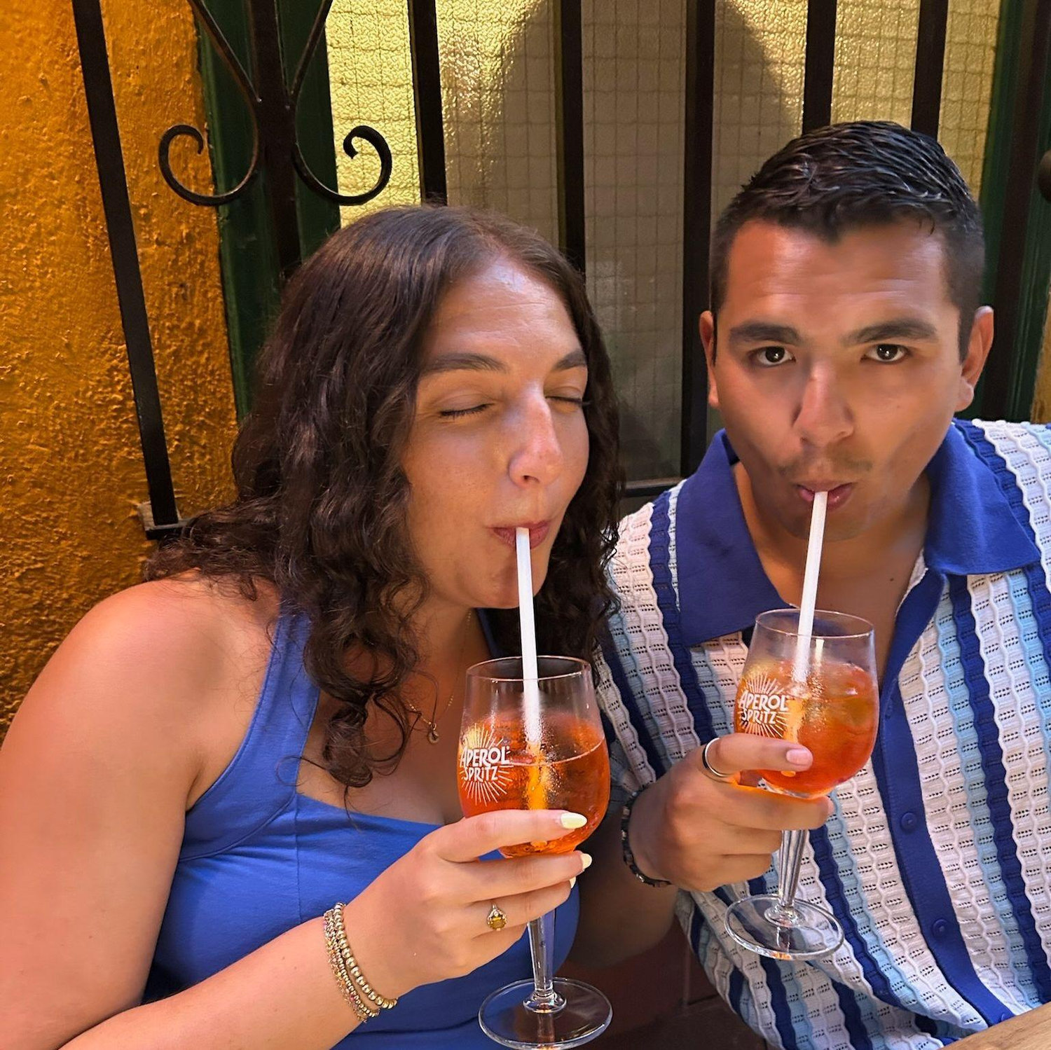 Us and our favorite drink - Aperol Spritz