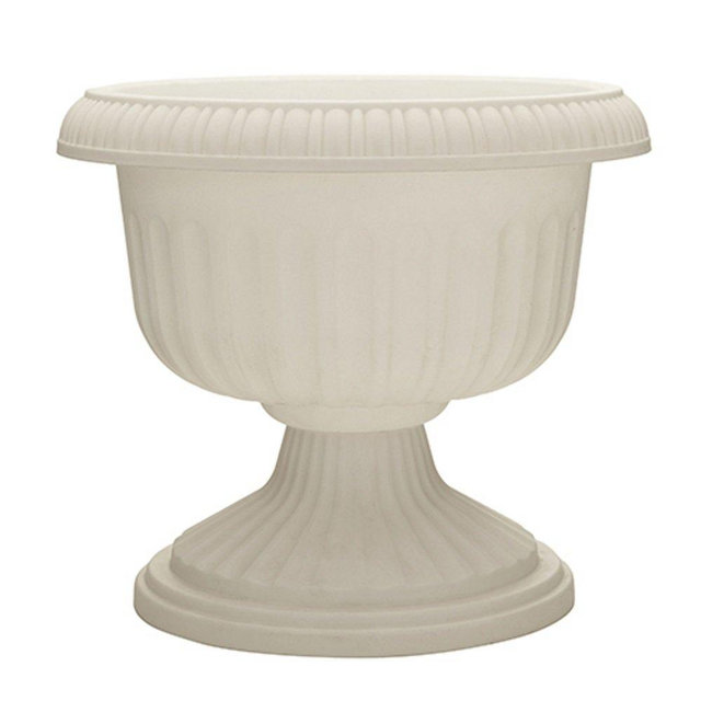 Southern Patio 18" Grecian Urn, White