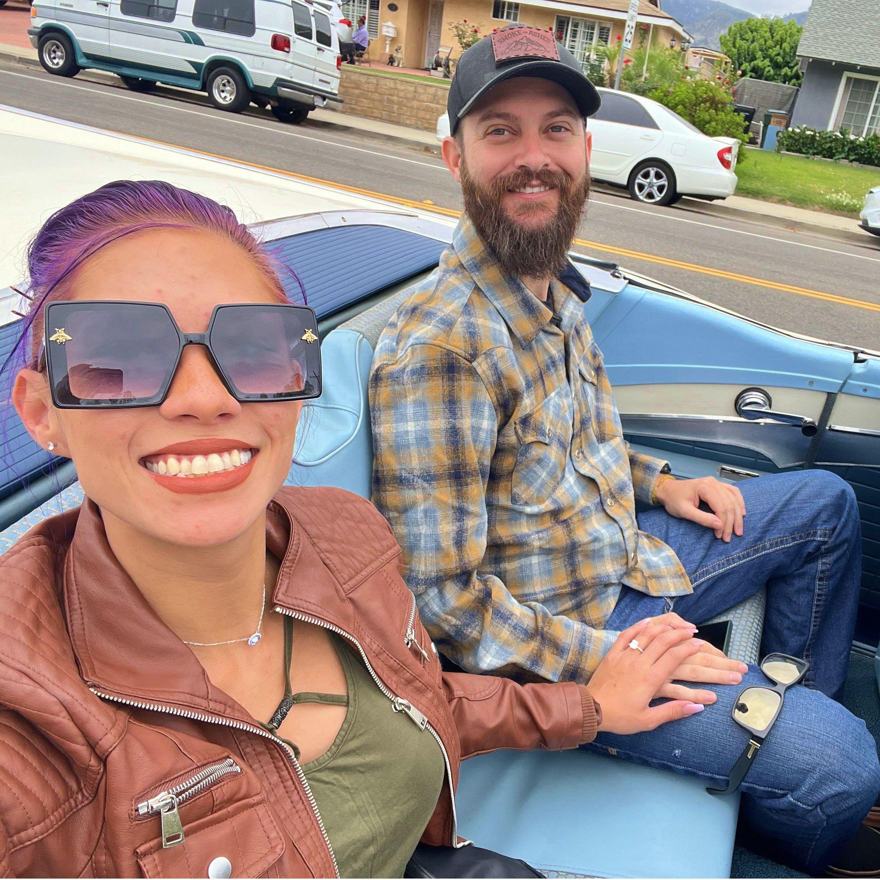 Took the 1957 FairLane out with Adams parents