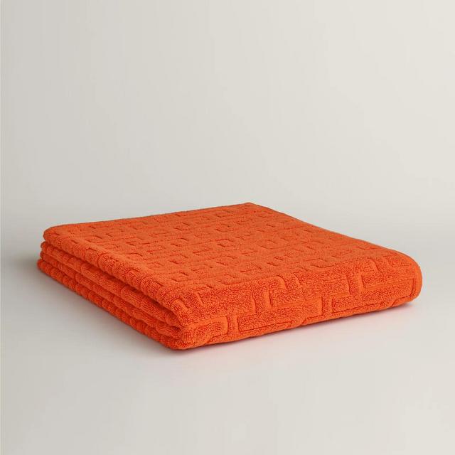 Stairs bath towel, Orange Feu