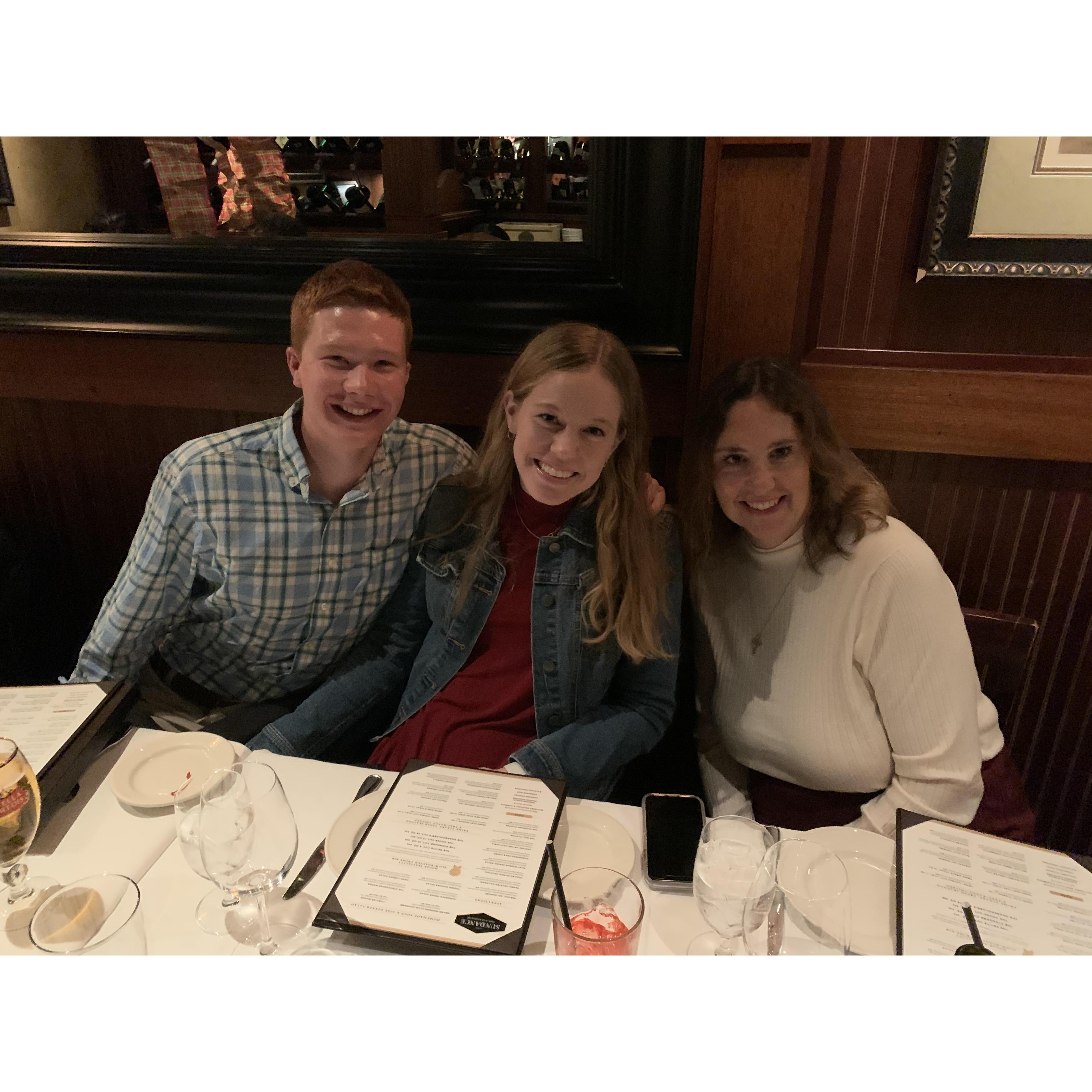 K+M and Hilda on King's 21st Birthday!