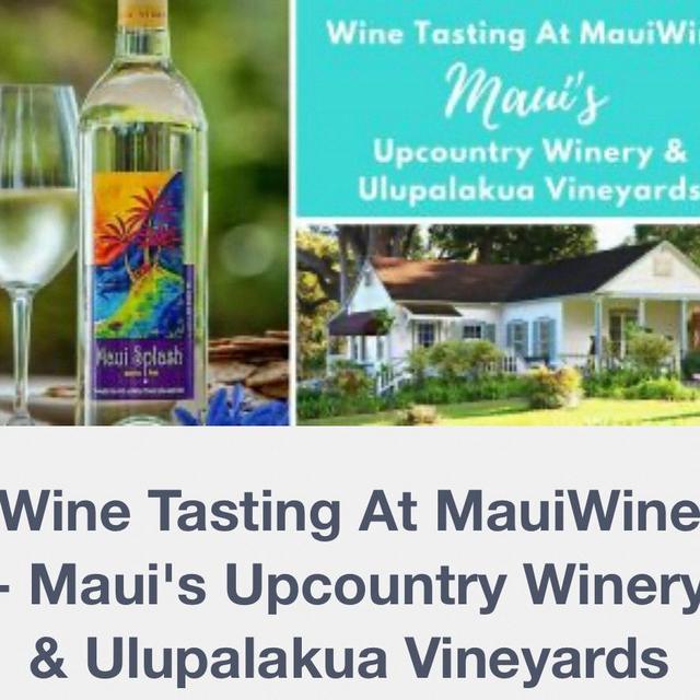 Maui Wine Tasting For Two