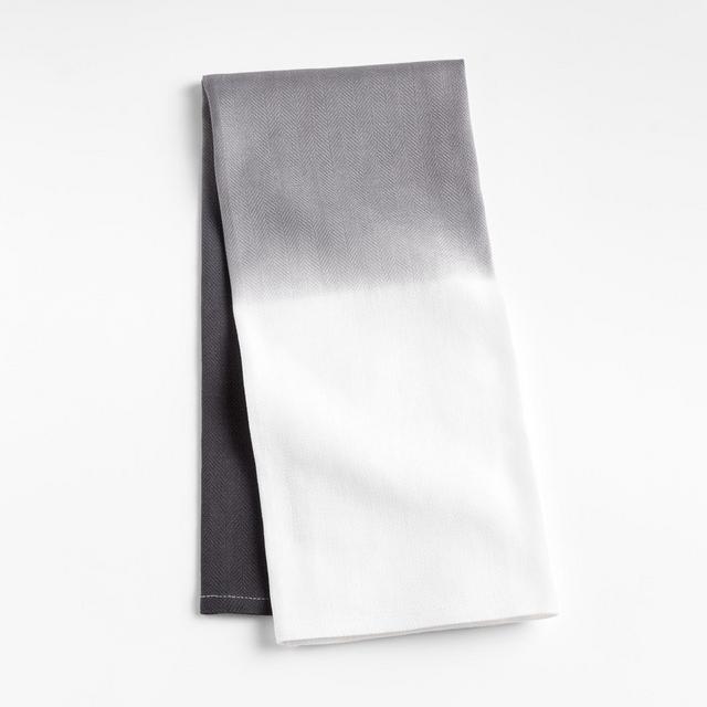 Black Hand Dip-Dyed Dish Towel