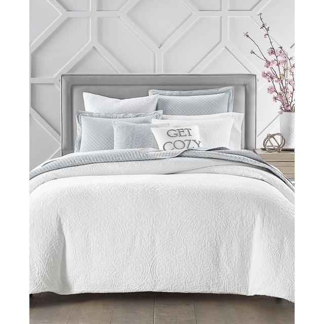 Charter Club Lace Medallion Cotton Sateen 3-Pc. King Duvet Cover Set, Created for Macy's
