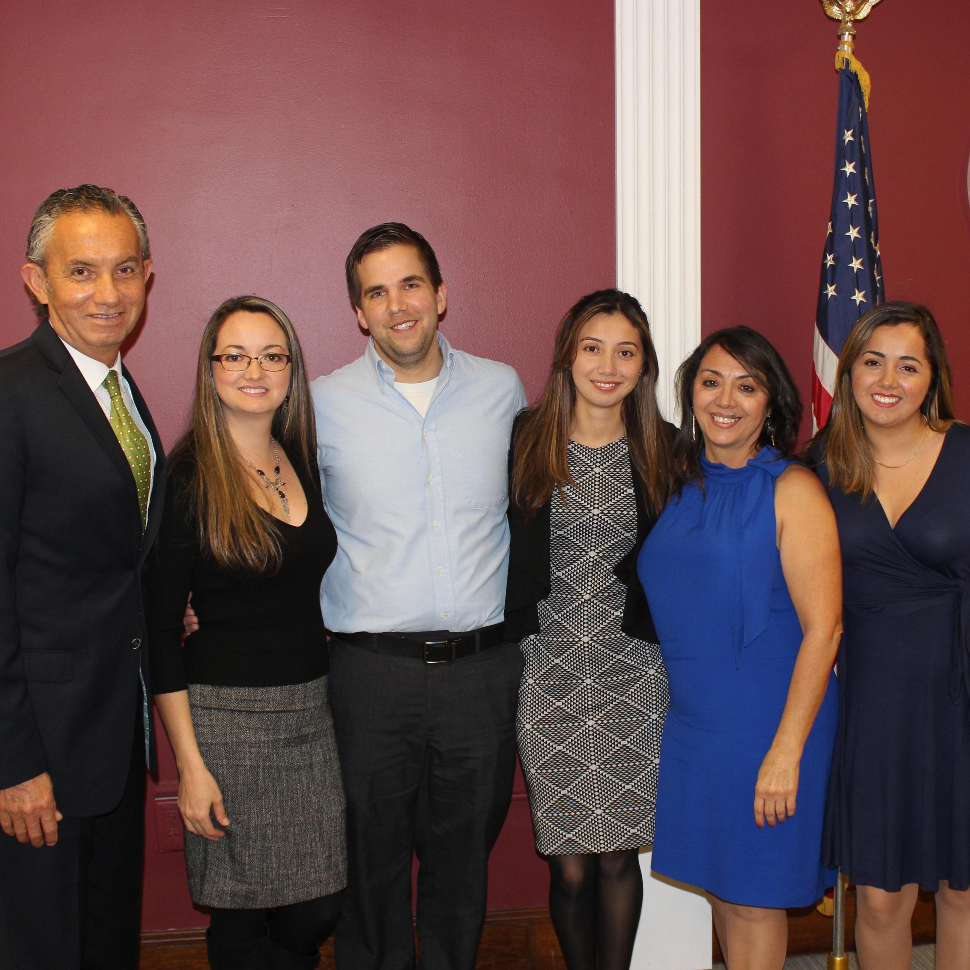 Fernanda's family at the Courthouse