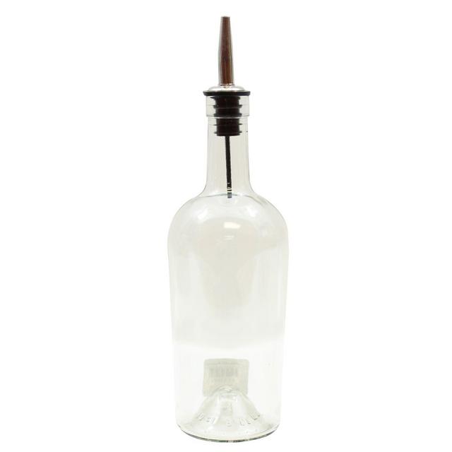 Tablecraft 17 oz. Flint Oil Serving Bottle with Vent in Clear
