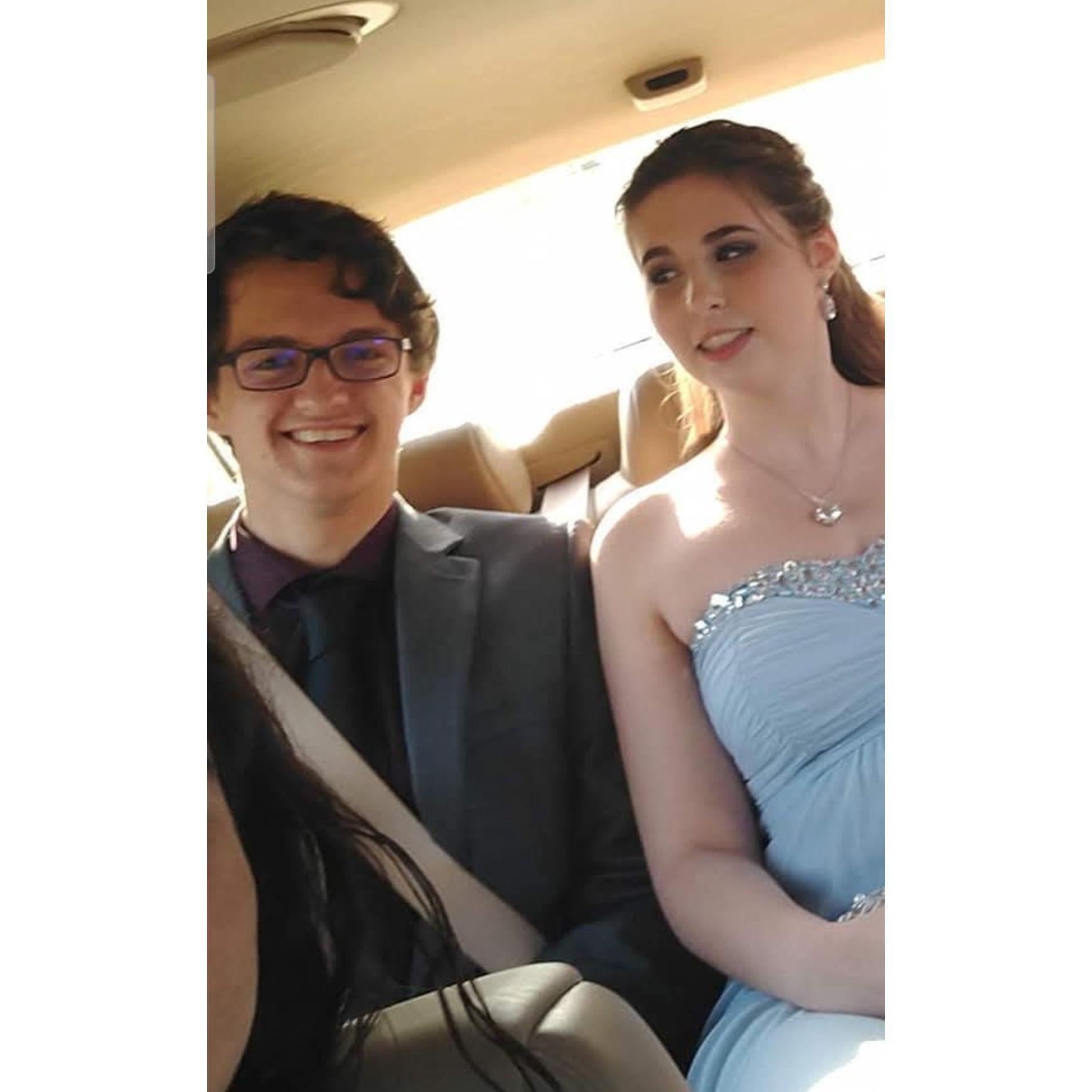 The drive to Ethan's senior prom