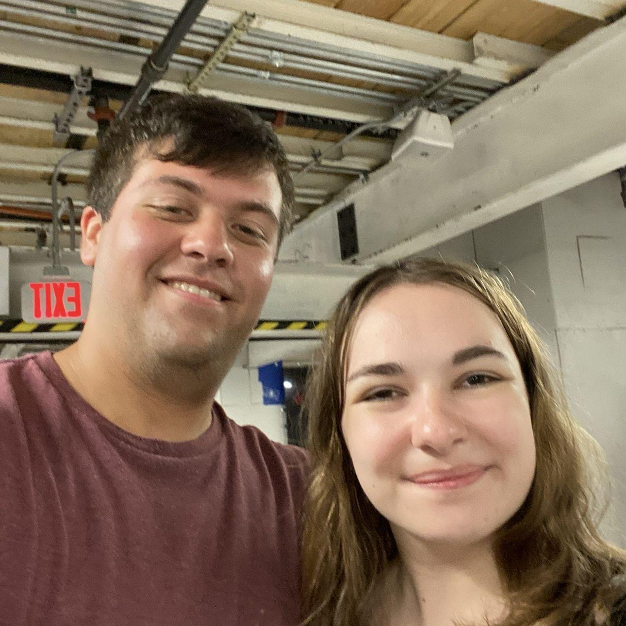 The first time we met on our first date!