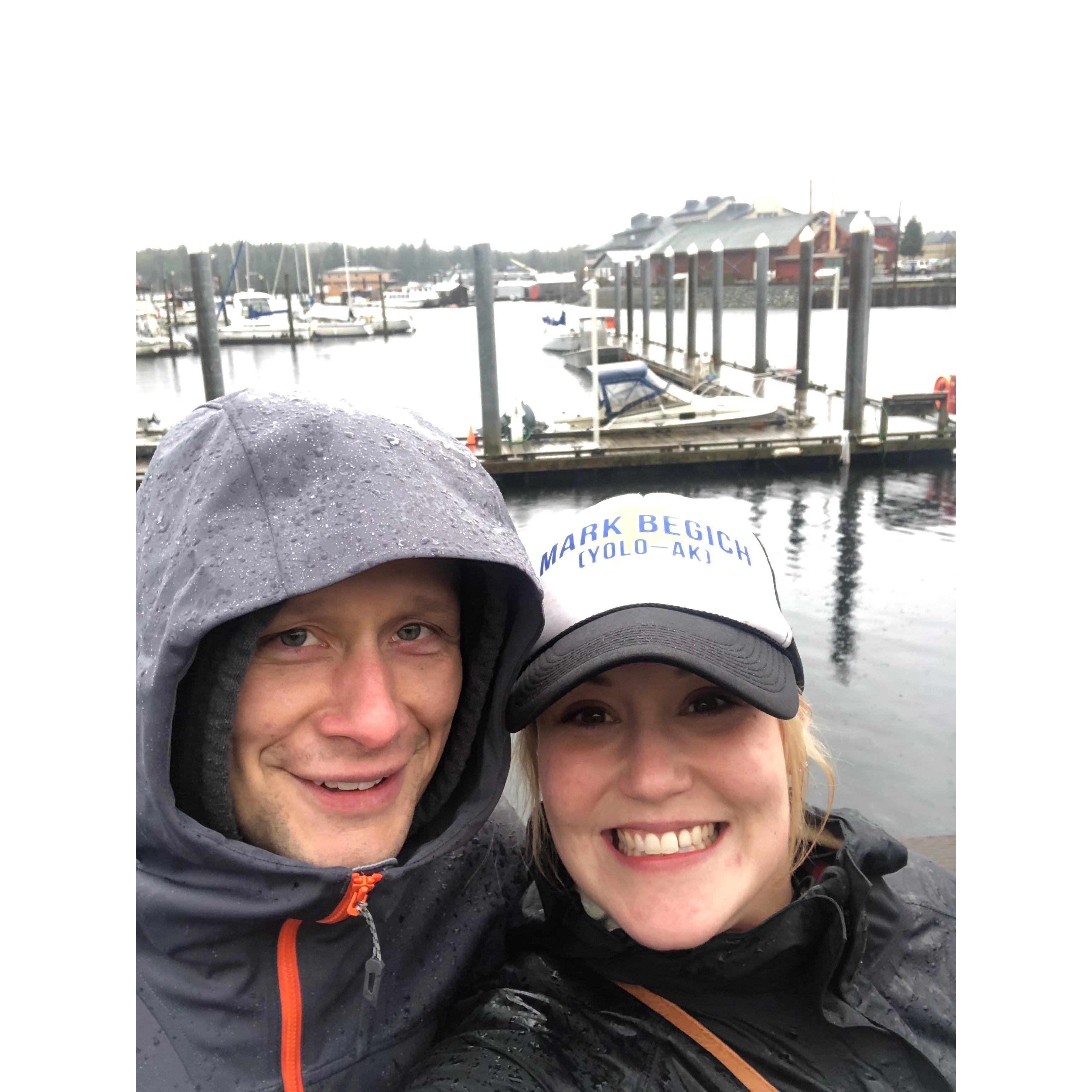 It was very cold and wet in Ketchikan.