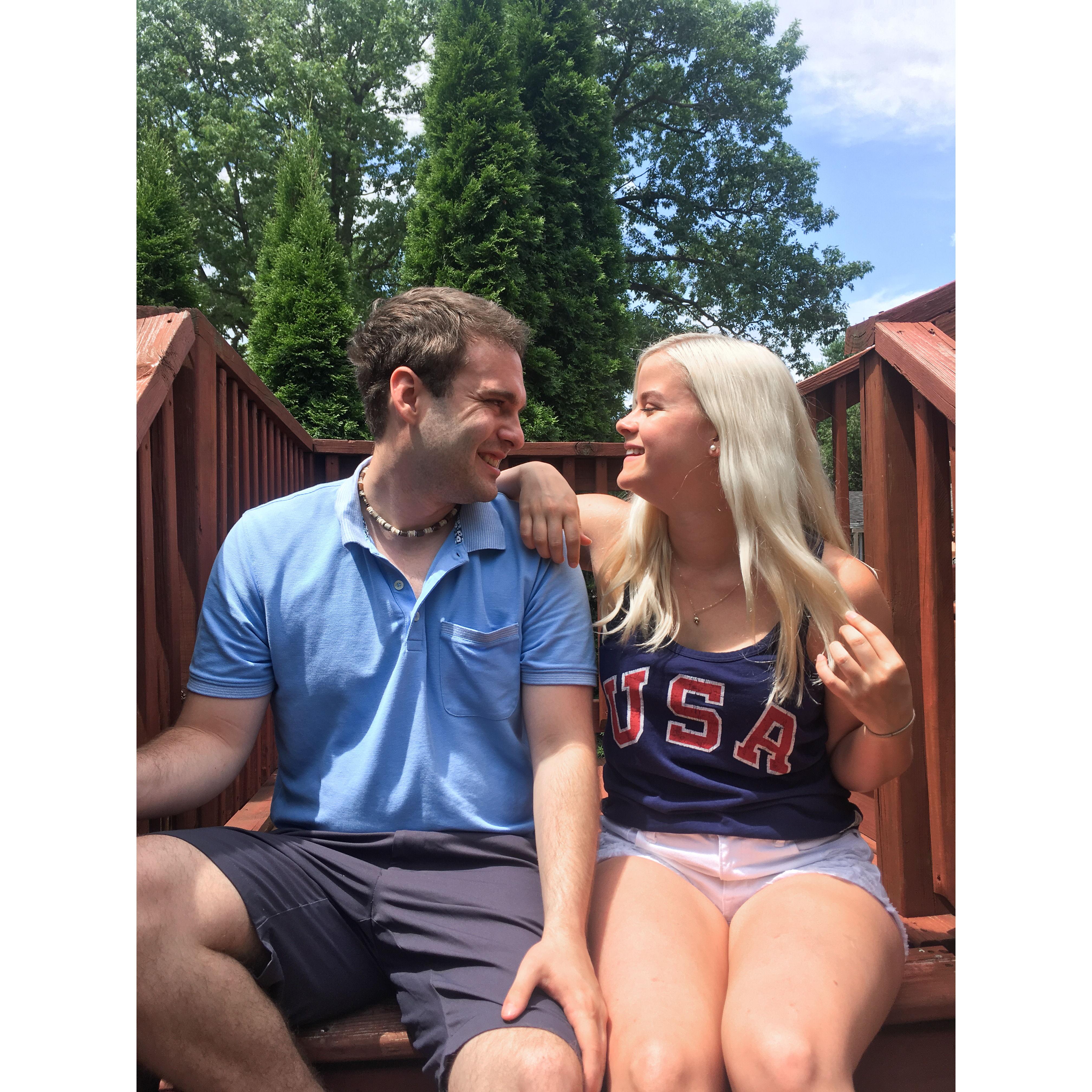 First time going to Colin's family for 4th of July.