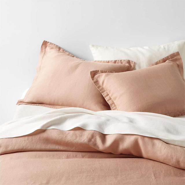 New Natural Hemp Terracotta Full/Queen Duvet Cover