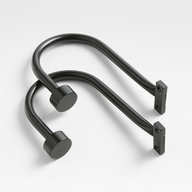 Black Window Curtain Tiebacks, Set of 2