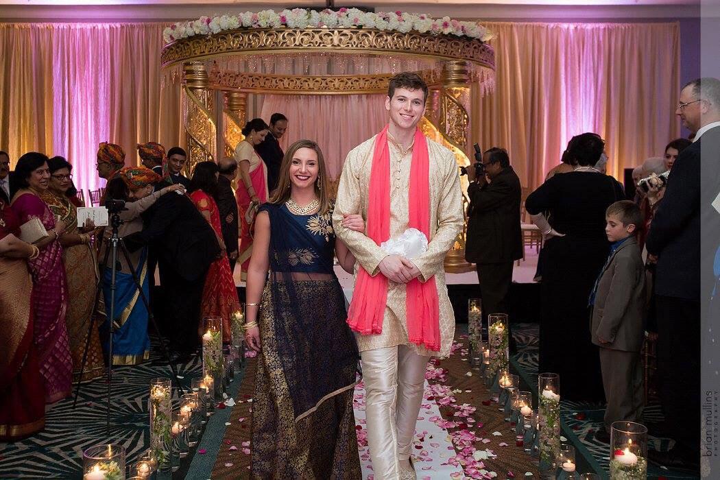 Our first trip down the aisle