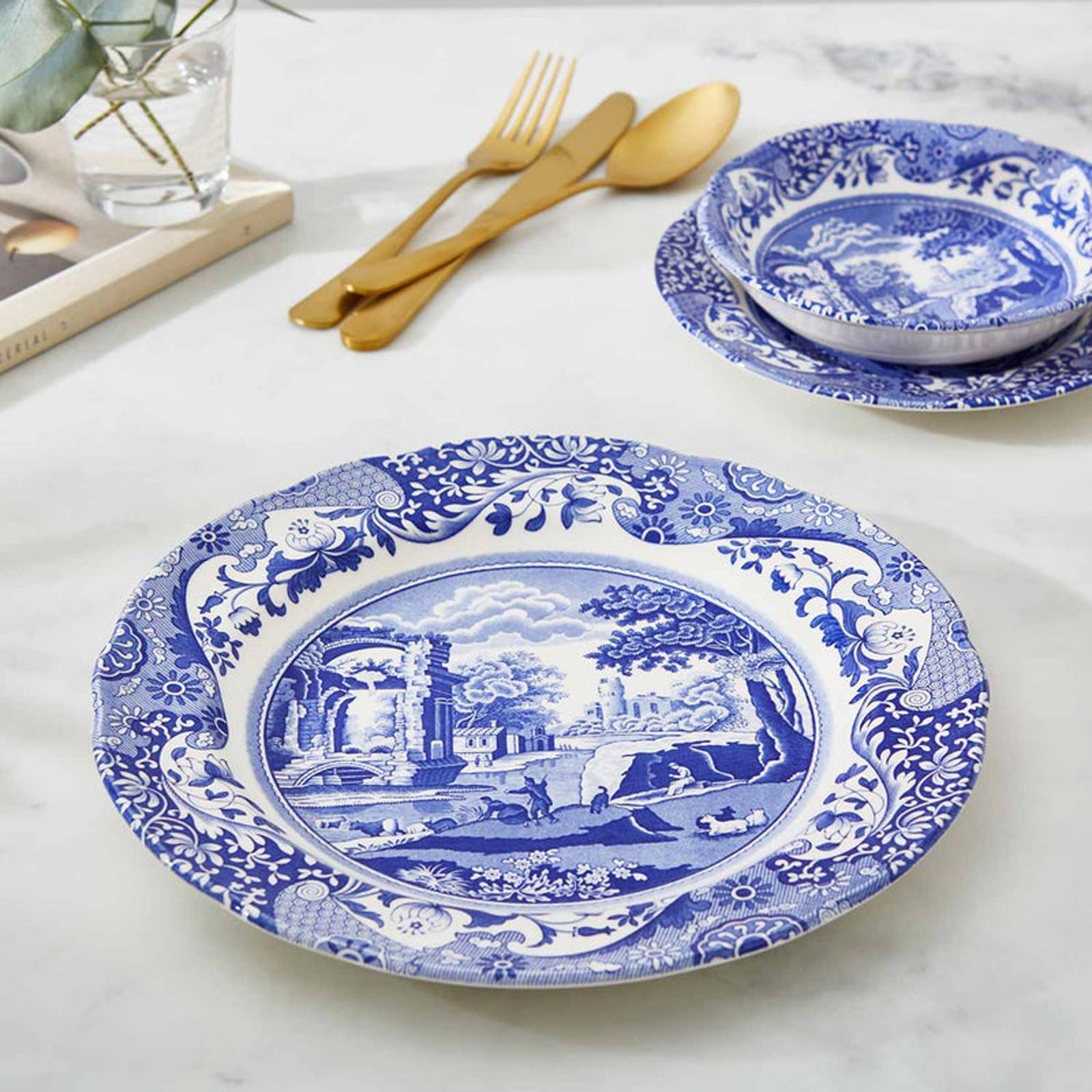 Spode, Blue Italian Dinner Plate, Set of 4 | Zola