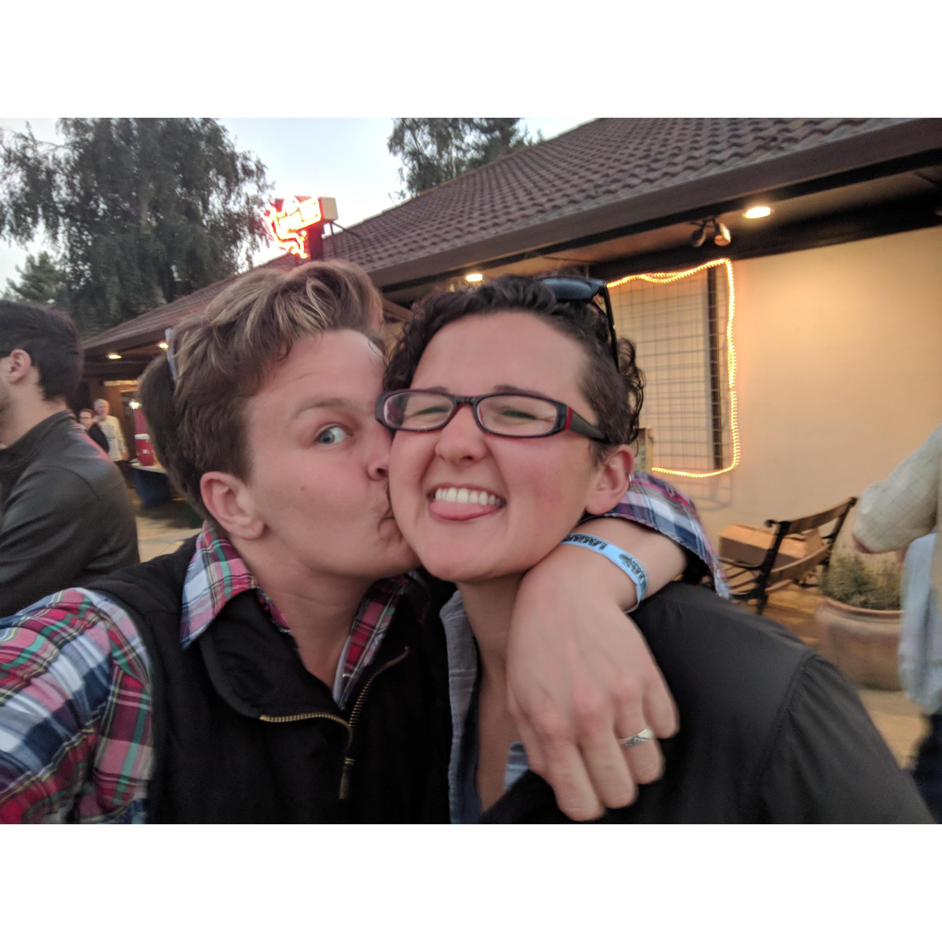 First show after we got engaged