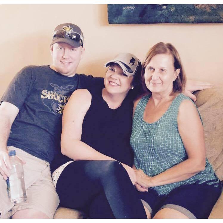 With Allison's mom, Sherry