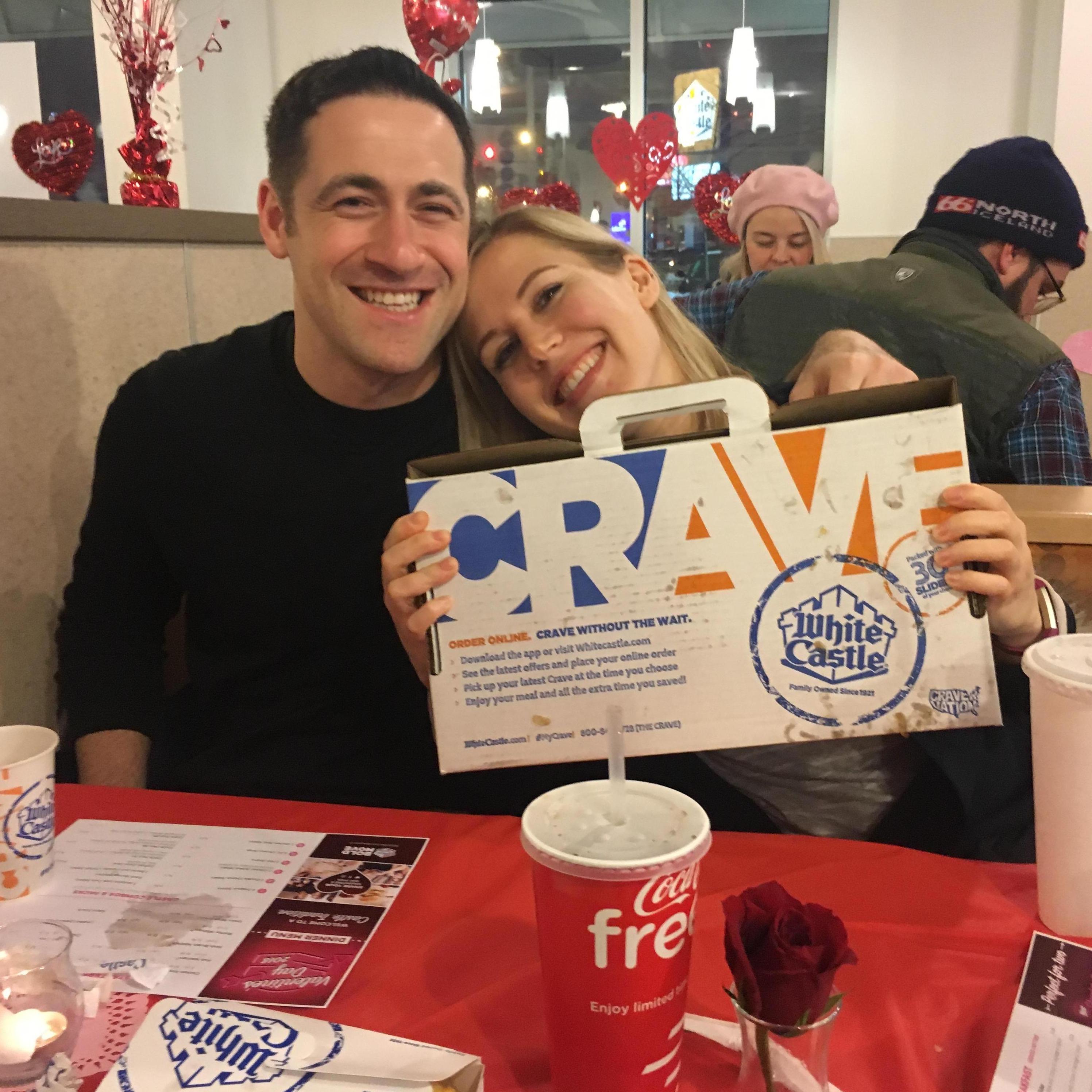 Our first Valentine's Day at White Castle! Crave case FTW!