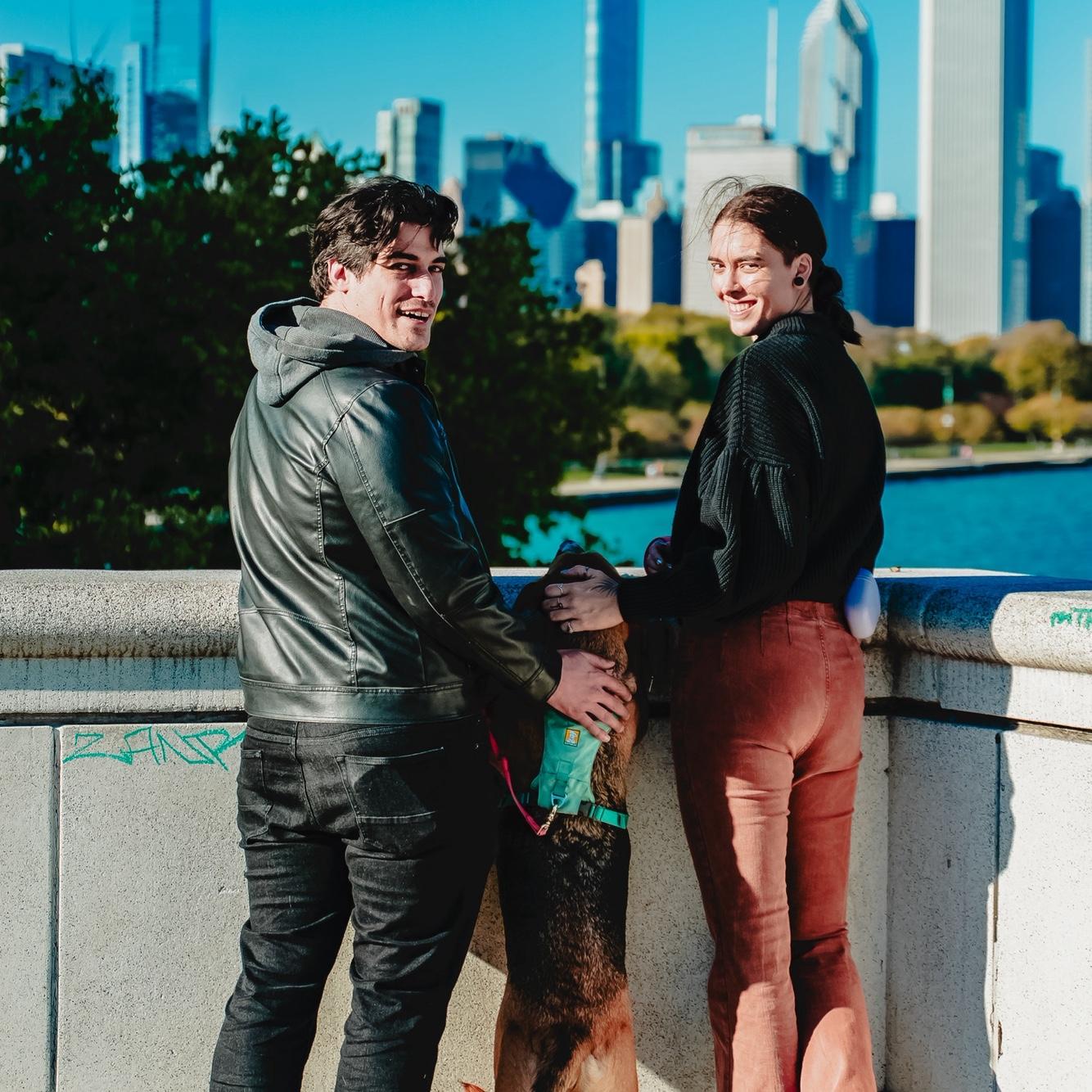 The “family photo shoot” Zach planned for our trip back to Chicago. Not suspicious at all.