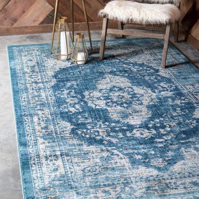 6 x 9 Stockholm Navy Blue Rug - Final Sale