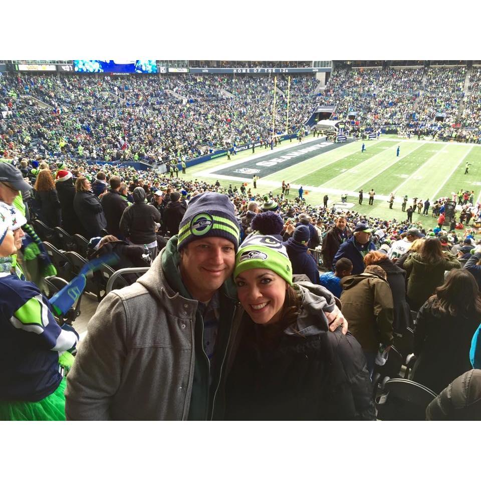 Our first Seahawks game!